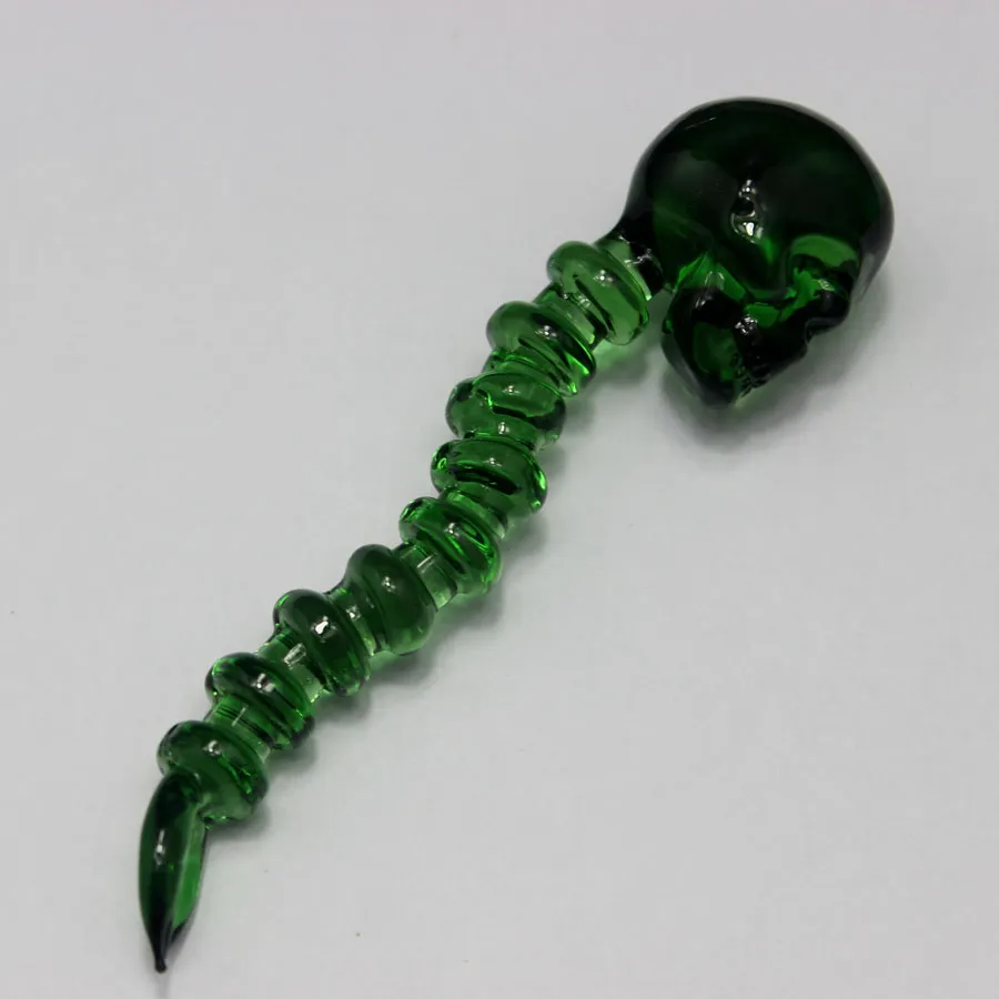 Curved Skull Carb Caps with Glass Smoking Dabber Tool Combo Skull crossbones style For Oil Rig Water Bong