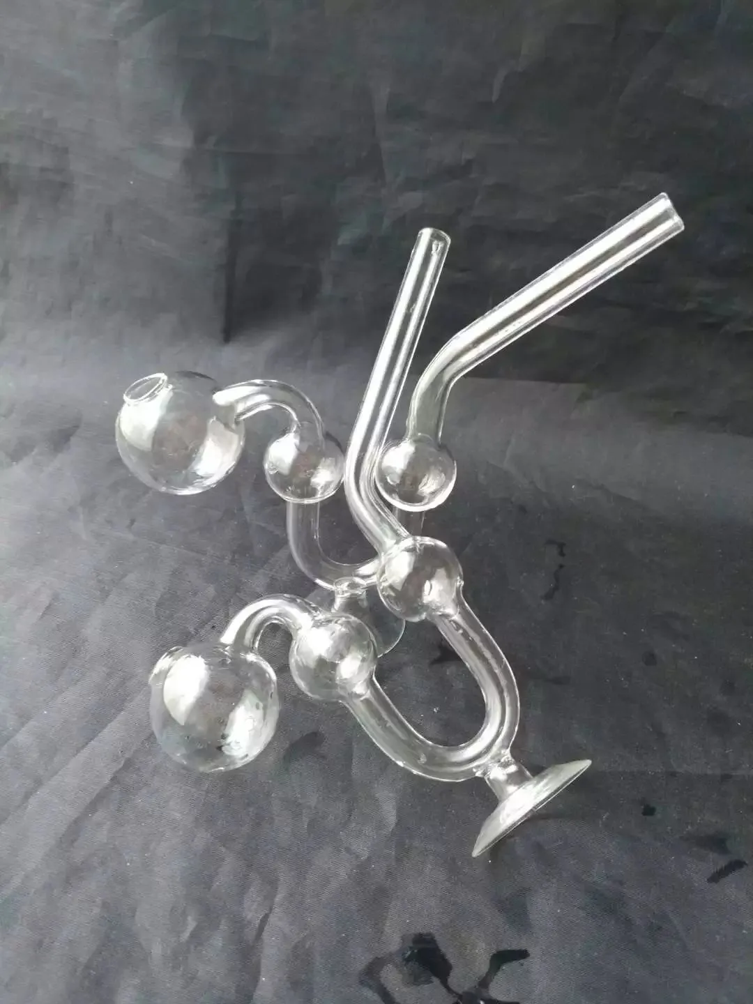 Base em forma de cobra com pote de cobra, Bongos de vidro por atacado, Tubos de água de vidro do queimador de óleo, Acessórios de tubo de fumaça