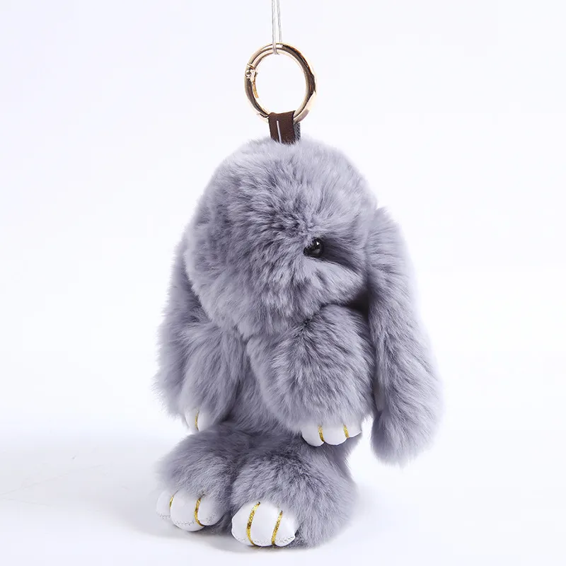 2016 Big Dead Rabbits Peluche Coreano Gioco pigro Peluche Bunny Doll Portachiavi Giocattoli Kawaii Dolls Animali domestici Ciondolo portachiavi Regali per ragazza