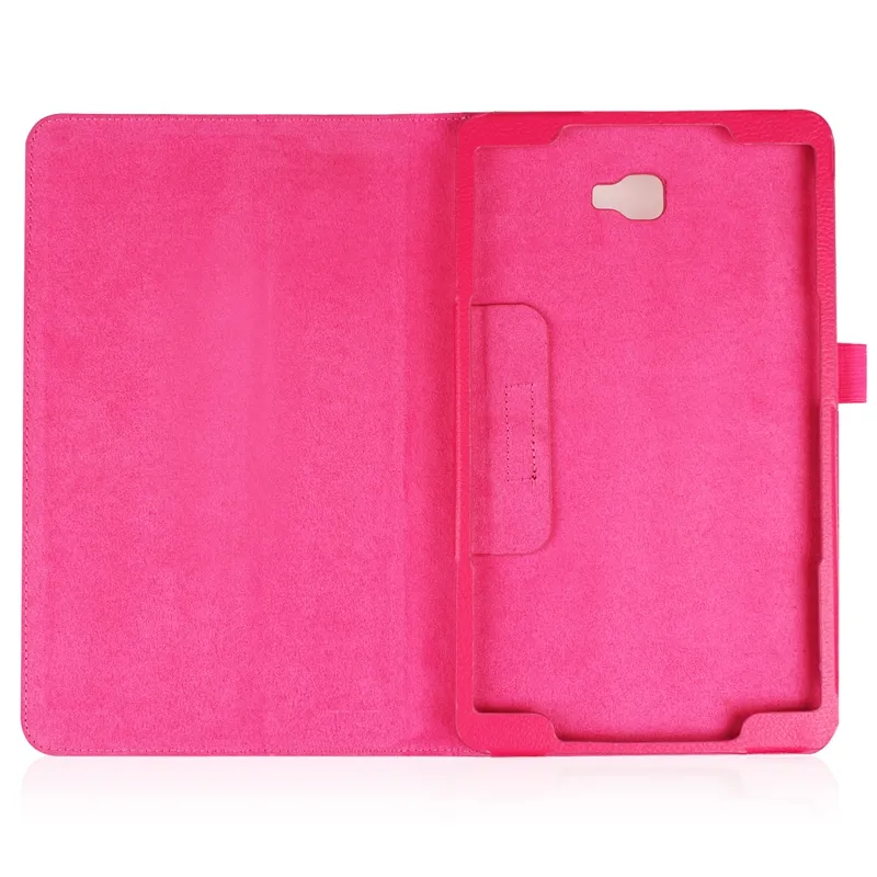 Litchi PU Leather Cover Case for Samsung Galaxy Tab A 101 T585 T580 SMT580 T580N 2016 Tablet Screen Protector Film7168687