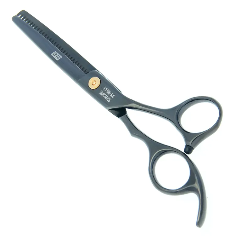 5.5Inch 6.0Inch Sakura Barber Salon Black Hair Scissors Barber Thinning Hair Shears Hairdressing Razor JP440C LZS0098