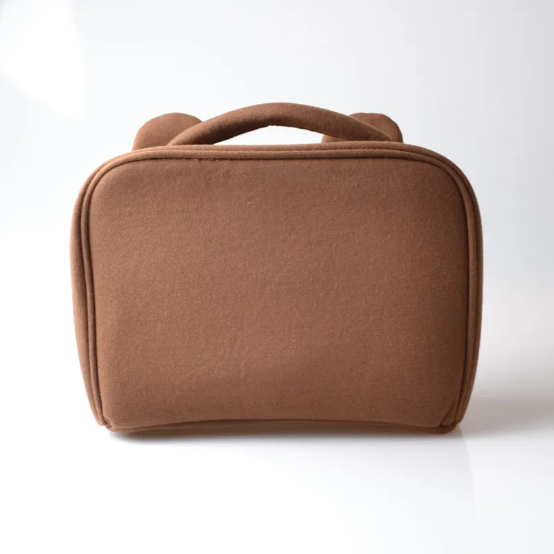 Simpatiche borse per il trucco da donna Borsa cosmetica in pelle verniciata Borsa da viaggio per ragazze Custodia per il trucco Beauty Pouch Borsa da toilette Pink Bath Storage220h