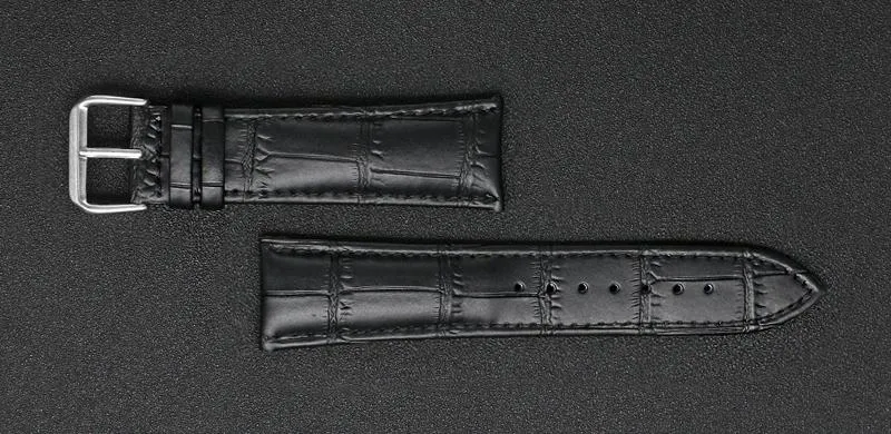 Высокое качество мода натуральная кожа ремешок для часов 18 мм 20 мм сменный сменный ремешок для часов черный коричневый водонепроницаемый