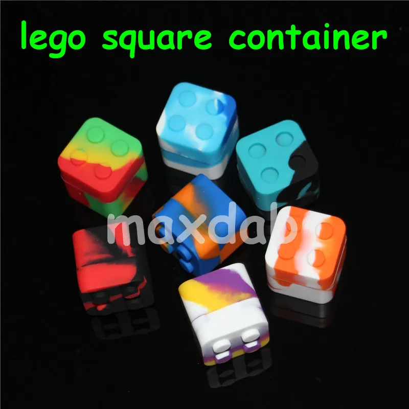 dozen 100 stks vierkante Anti-aanbak Shatter Concentraat Siliconen Cure Cubes Jar Container glazen bong ti nagels4630835