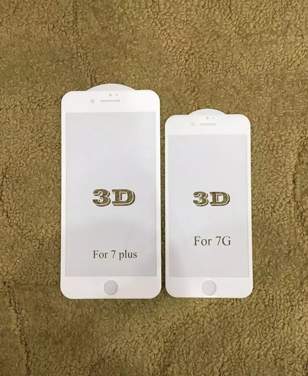 HD-skärmskydd för iPhone 8 7Plus 4.7INCH 3D Curve Full Cover Anti-Scratch 9H Hårdhet Härdad glas