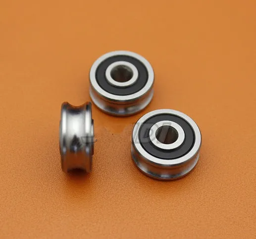 20pcs high quality SG20 U Groove pulley ball bearings 6*24*11 mm Track guide roller wheel bearing 6x24x11 (double row balls) ABEC-5