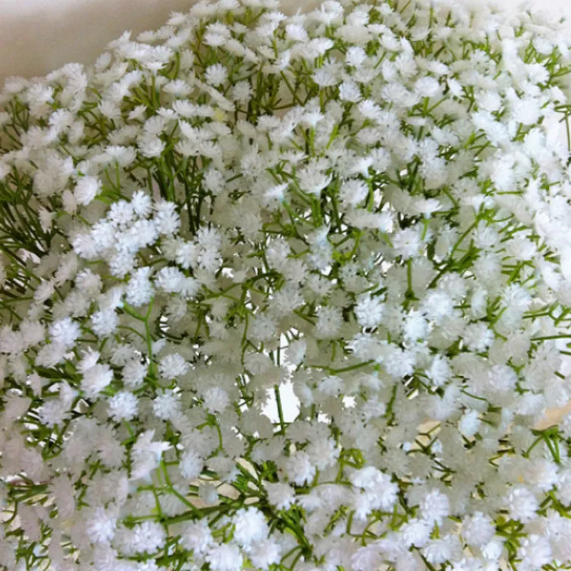 Gypsophila silke baby andedräkt konstgjorda falska silke blommor växt hem bröllopsfest hem dekoration gratis frakt