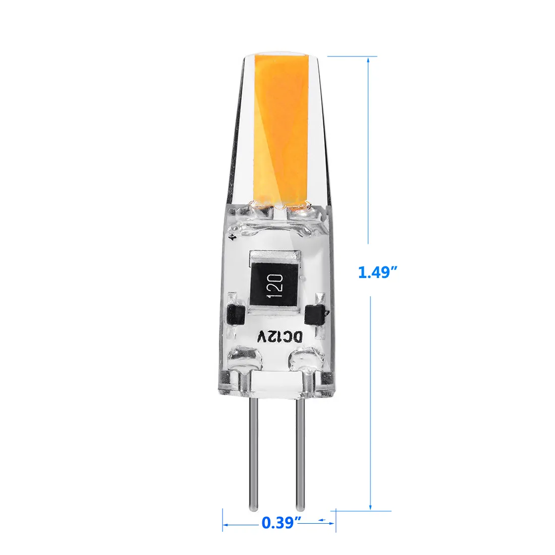 2W - 12v G4 LED Bulb  Warm White or Daylight White - 12v AC/DC