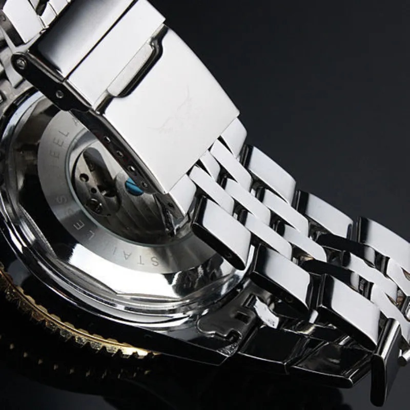 Klasyczna Wojskowa Wojskowa Wojskowa Czarna Face Watch Luksusowy Szwajcarski Mężczyźni Automatyczny Dzień / miesiąc Mechaniczny Tourbillon Dive Duże zegarki ze stali nierdzewnej 50mm