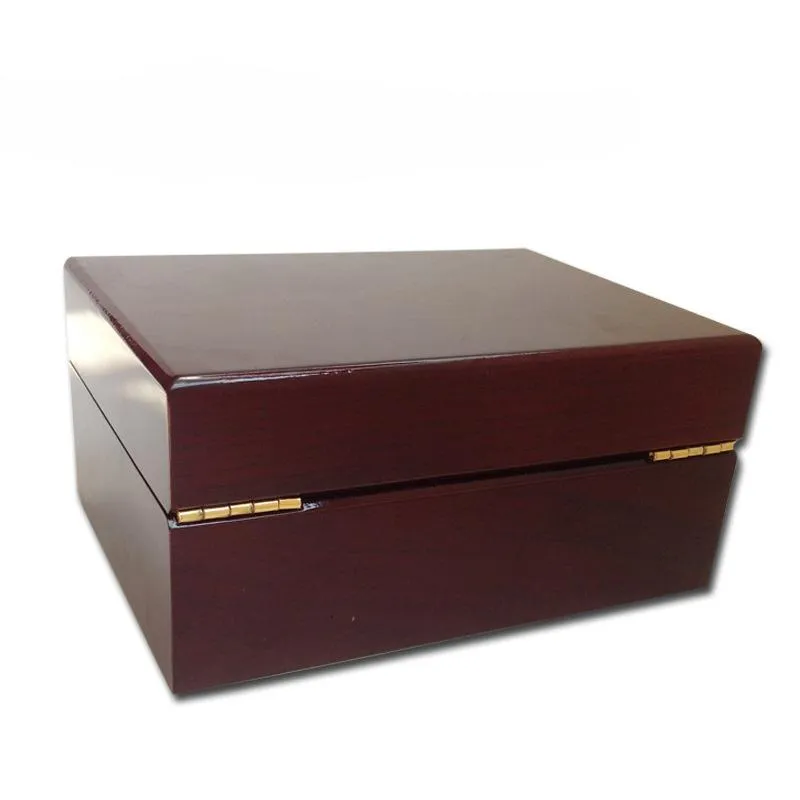 boîte de montre Boîte d'emballage de cadeau d'affaires de haute qualité Soild Wood Watch Display Box Piano Laque Organisateur de stockage de bijoux glitter20082368