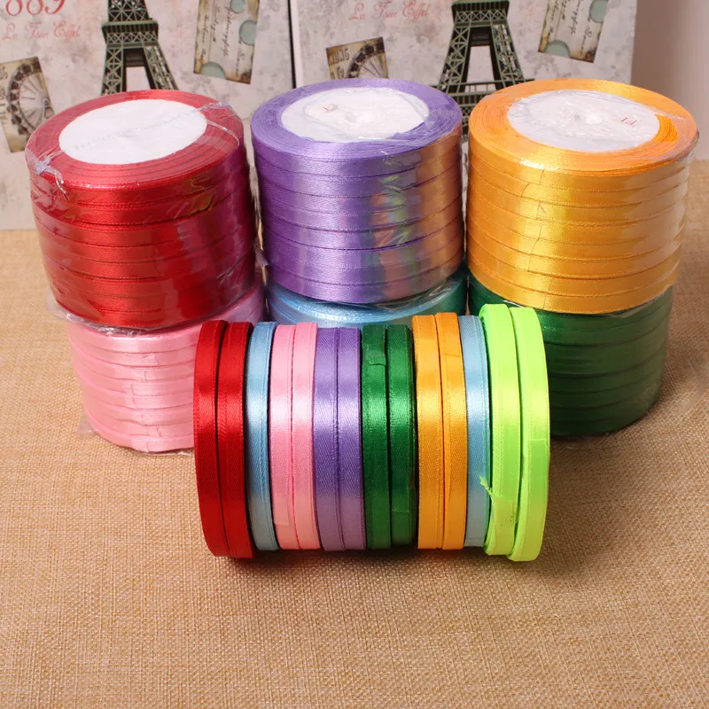 22 Meters A Roll Colored Ribbons With Width 0.6mm Wedding Accessories Cake Gift Box Packaging Ribbons Fashion Wedding Decorations Ribbons