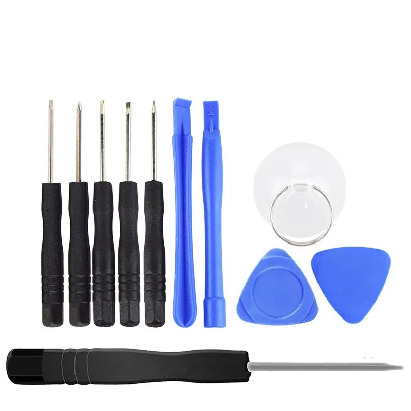 10 em 1 kit de ferramentas de abertura, ferramenta de reparo do pry com chave de fenda para iPhone Samsung Galaxy Xiaomi Huawei