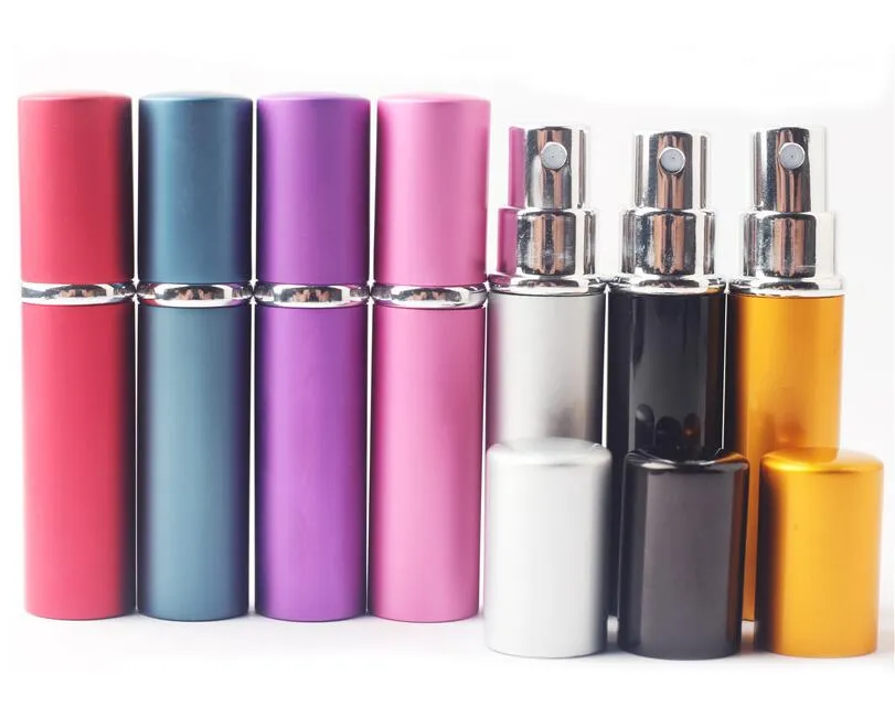 Nieuwe collectie hete 5ml spray parfum aluminium flessen verstuiver voor promotie mini parfum verstuiver met spray verzegeld