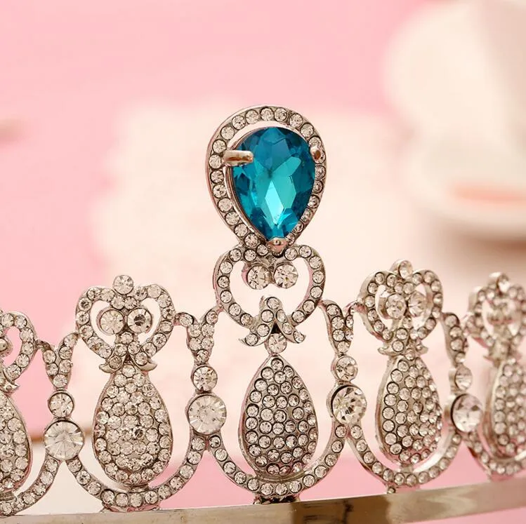 New Cheapest Crowns Tiara Hair Band Rhinestone Jewels Pretty Crown