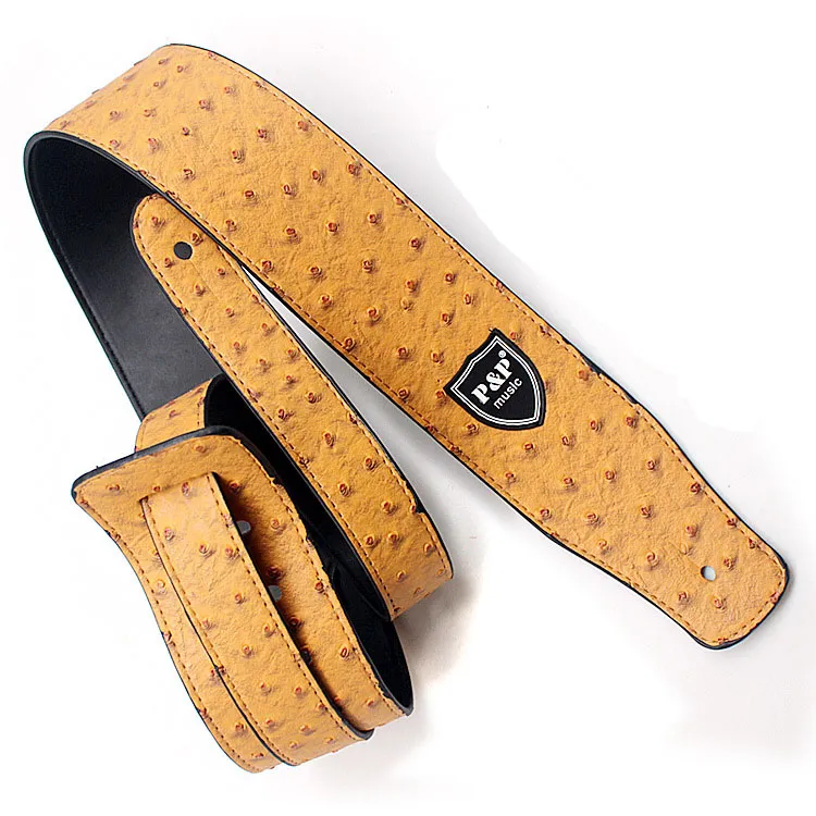 Widen PU Leather Straps for Acoustic Electric Guitars bass Lizard Crocodile Ostrich Skin Adjustable Guitar Strap6153942