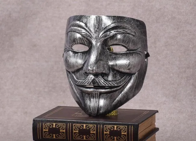 Retro Parti Maskeleri V Vendetta Maskeleri Anonim Guy Fawkes Süslü Elbise Yetişkin Kostüm Aksesuar Partisi Cosplay Maskeleri3167037