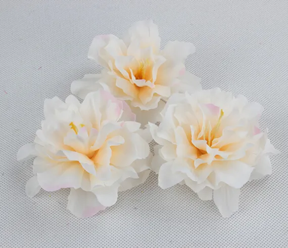 8cm Artificial Silk Peony Flower Heads Simulation Flowers For DIY Hair Dress Corsage Accessories Home Wedding Decoration HJIA209