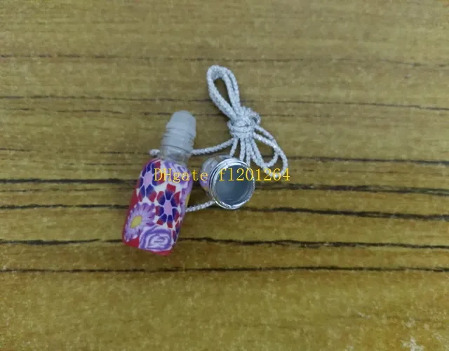 / Livraison gratuite en gros 3 ML Polymer Clay Perfume Bottrges Boulon à rouleau vide Pendre Car