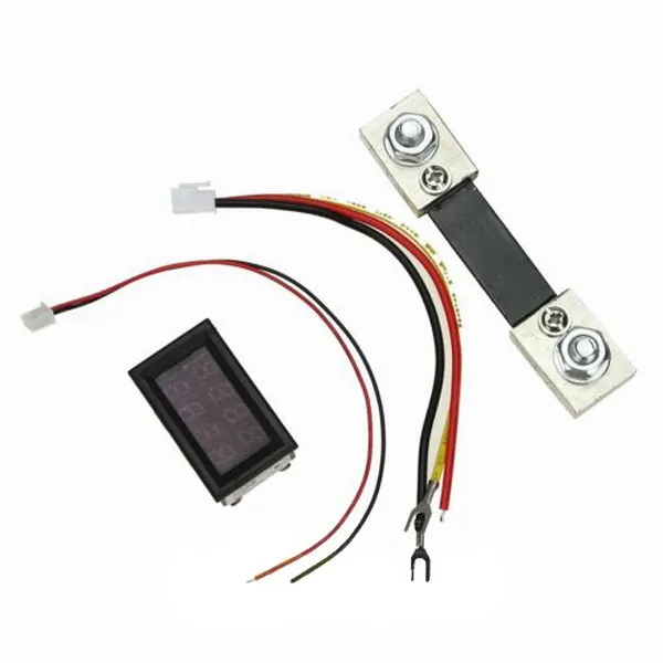 デジタル電圧計電圧計DC 200V 100A LED AMP電圧計+電流シャントB00327