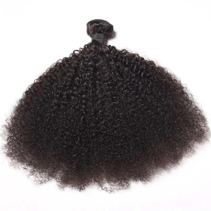 8A non transformés malaisiens crépus bouclés cheveux 3 BundlesLot cheveux humains armure Afro crépus bouclés trame de cheveux pour femme 6786865