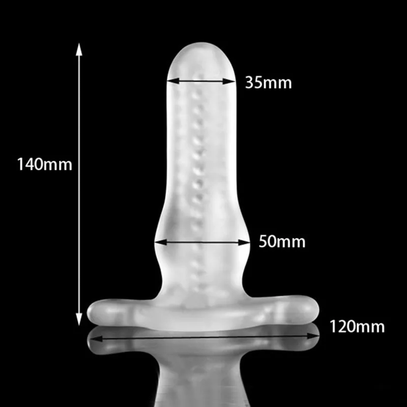 Hollow Penis Dildo Insert for Anal deep brain