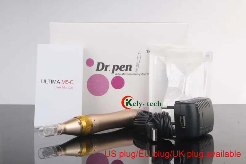 2017 Dr Pen Derma Pen M5-C Auto Microneedle System Anti-Aging Justerbara Nållängder 0,25 mm-2,5 mm Elektrisk Stämpel Auto Micro Roller