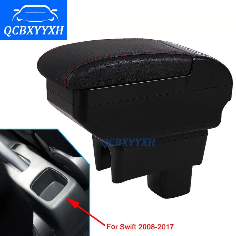 For SUZUKI Swift armrest box central Store content box with cup holder ashtray products car-styling products accessory 2008-2017