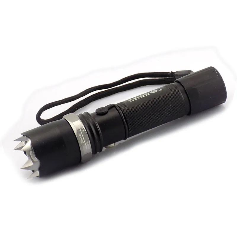 Новое поступление, светодиодный фонарик для самообороны Q5, вспышка, мощный фонарь, тактический фонарь, аварийный защитный фонарь torch6141401