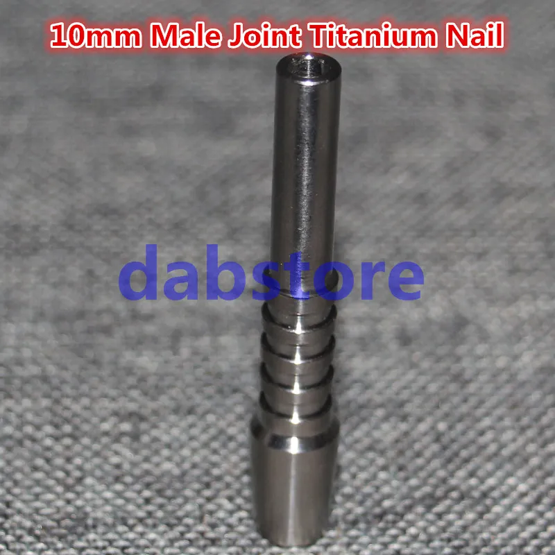 Double Jointed Adjustable Titanium Nails 10mm 14mm 18mm Regular Ti Nail Updated Version 10mm male joint Universal GR2 Domeless Nails Tools