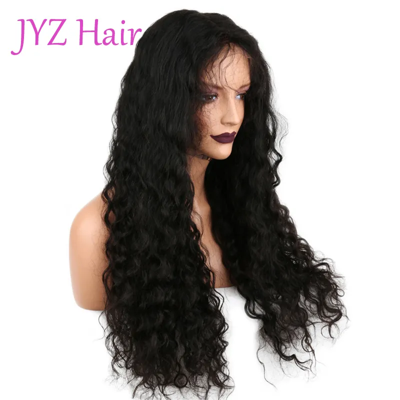 Deep Wave Human Lace Wigs Grade Brazilian Malaysian Virgin Soft Human Hair Lace Front Wig With Baby Hair Full Lace Wigs Bleached K4716036