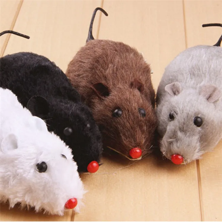 New Little Gummi Mouse Toy Buller Sound Squeak Rat Talking Toys Playing Gift for Kitten Cat Play 6 * 3 * 2,5cm 500pcs IB282