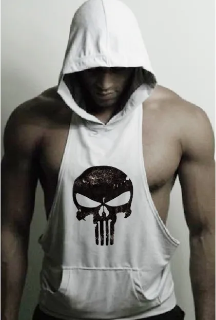 Hoodie tank sales top gym