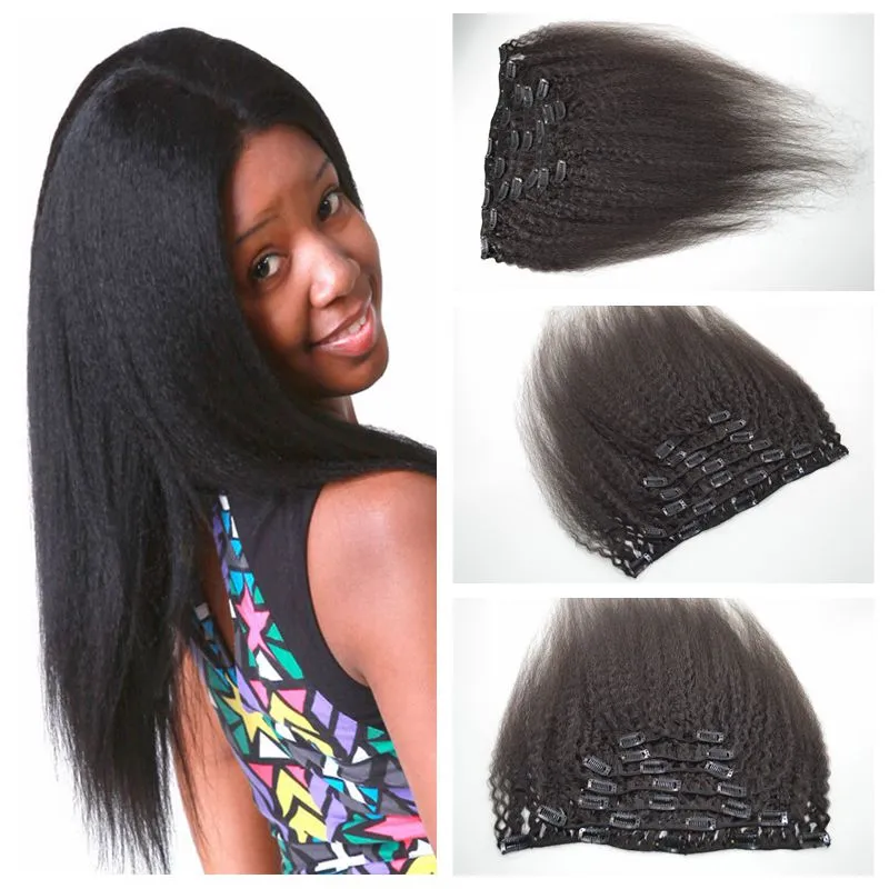 Easy clip in human hair extensions sale