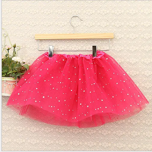 Baby Girl Tutu Skirts Star Glitter Princess Party Skirt Sequins Dancing Tulle Skirt Girls Ballet Dance Wear Skirts Dress Kids Clothing