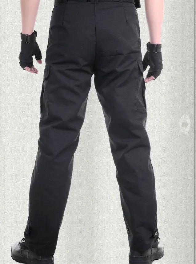 ein stück NEUE 2016 Outdoor Frühling Herbst Commando Männer Black Combat Hosen Taktik Overalls Military Cargo Security Guard Hosen