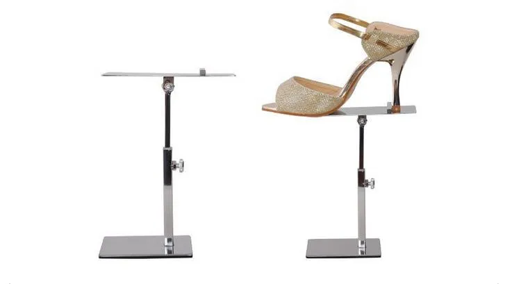Multifonction sandales présentoir femmes talons hauts présentoir 2017 Nouveau Rotatif acier inoxydable hommes robe chaussure affichage ho258t
