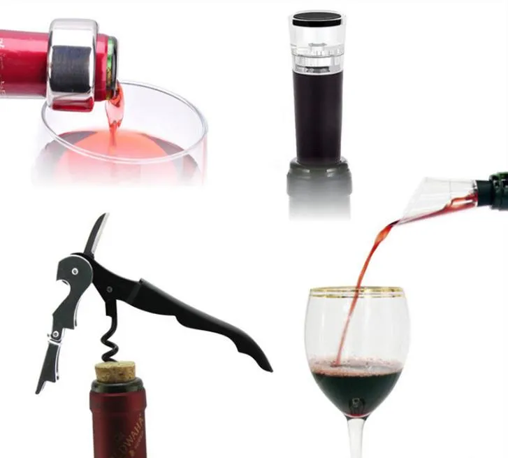 Il più nuovo apri di bottiglia del vino rosso ha regolato/accessori operati stabiliti del vino del regalo apri del vino trasporto libero