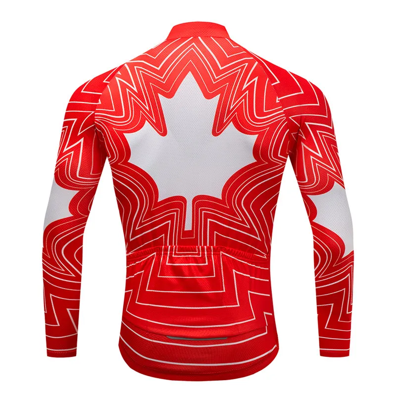 2024 Canada USA Winter Cycling Jersey Fleece Cycling Cycling Cyncling Ciclismo maillot mtb p8