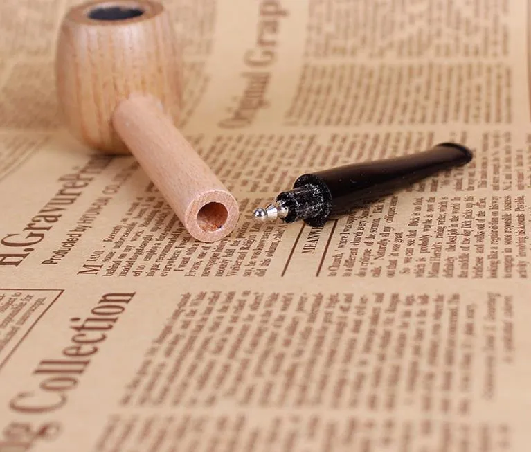 Il nuovo filtro a fondo tondo in legno vigorosamente Seaman Mini Pipe Hammer Straight Men Smoking