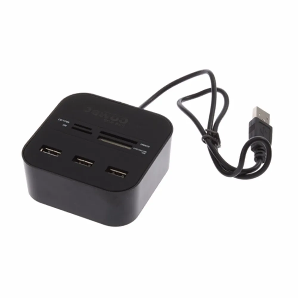 MultiColor All in 1 One Multi-card Card Reader con 3 porte USB 2.0 hub Combo MMC/M2/MS all'ingrosso dalla fabbrica