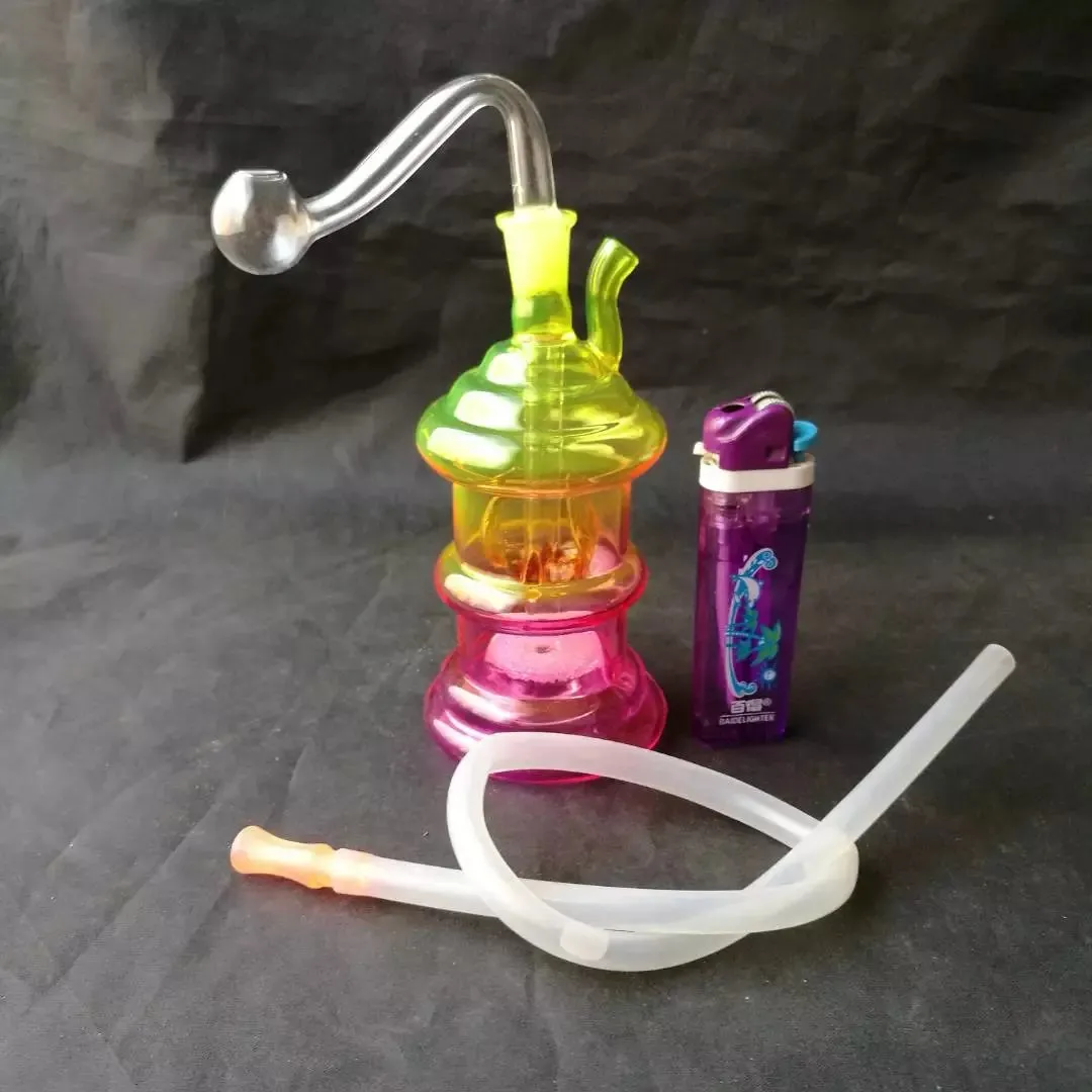 Multi-Style Hookah Pot, Partihandel Glas Bongs, Oljebrännare Glas Vattenrör, Rökrör Tillbehör