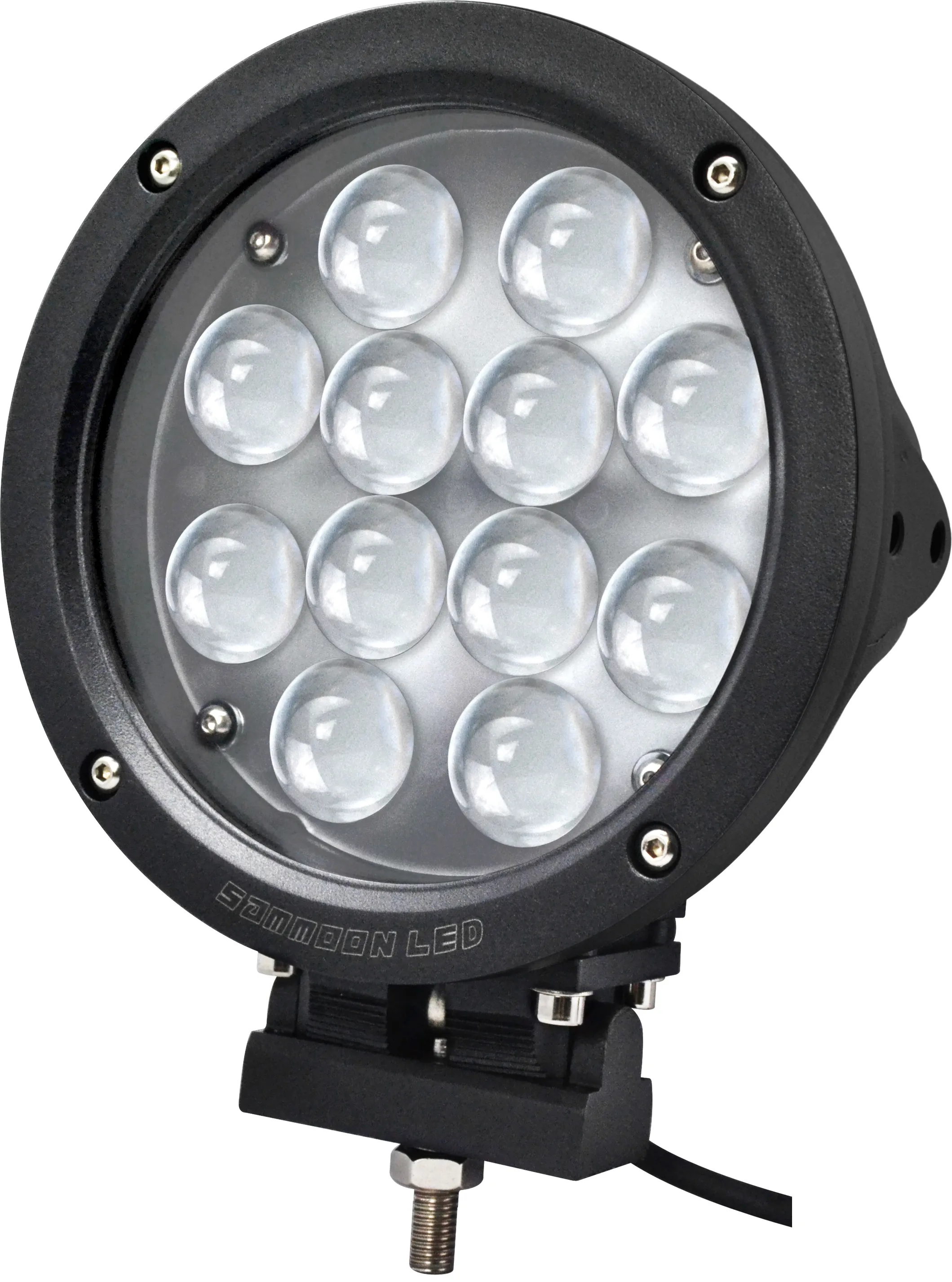 LED-Arbeitslicht 7" 60W CREE LED Arbeits-Licht-Bar 12-LED * (5W) Fahr Arbeits-Licht SUV ATV 4WD 4x4 Jeep Flood Punkt-Lichtstrahl 5100lm IP67 LKW-Lampe