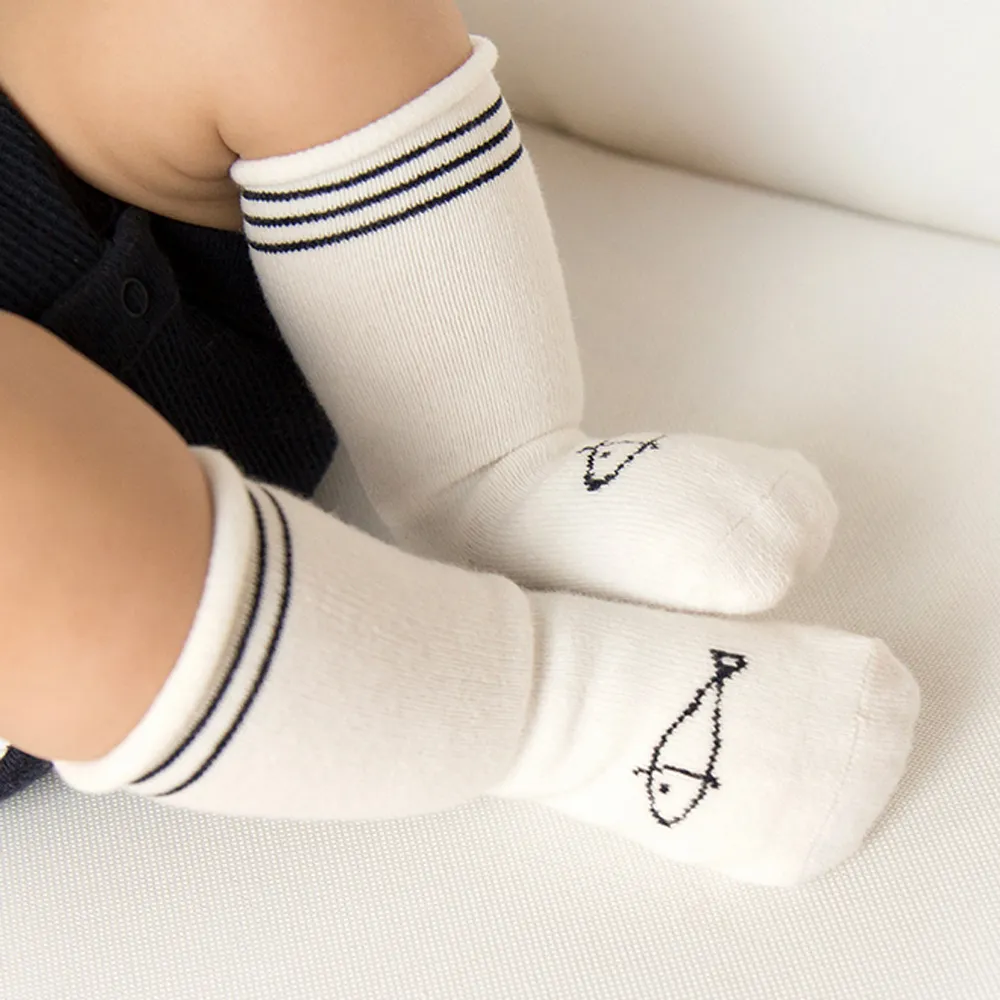 Cute Baby Boys Girls Newborn Cartoon Cotton Socks Infant Toddler Knee High Socks Soft Breathable