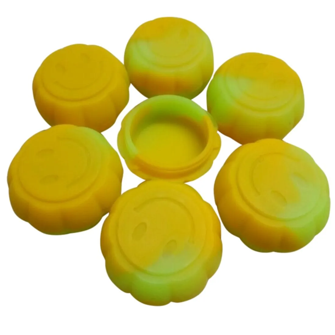 200 x Contenitore antiaderente Siliocne Contenitore da 5 ml Pumpkin Jars Scerate di cera in silicone cera Sciani non abbaglianti in silicone di cera7548992