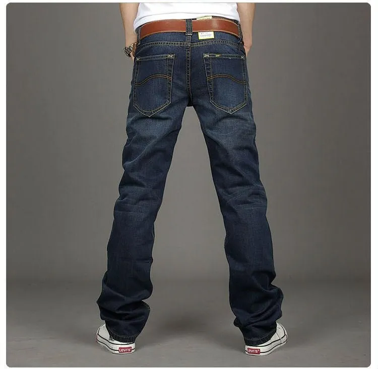 Compra Al Por Mayor 2016 Nueva Marca De Moda Famosa Para Hombre Jeans De  Diseño Azul Versión Coreana Cálida Espesar Pantalones De Mezclilla De  Algodón Para El Hombre Tamaño Grande: 28 38