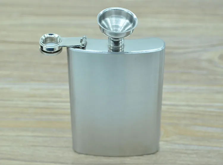 10 oz Stainless Steel Hip Flasks With Funnel Portable Flagon 8 Ounce Hip Flasks Whisky Alcohol Stoup Wine Pot Wholesale Support Logo Customized