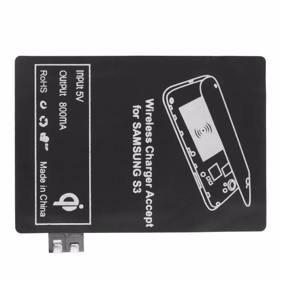 Adattatore modulo ricevitore di ricarica caricabatterie wireless Qi standard Samsung Galaxy S3 i9300 S4 S5 NOTE 2 3 4 S NOTE3 NOTE4 NOTE2