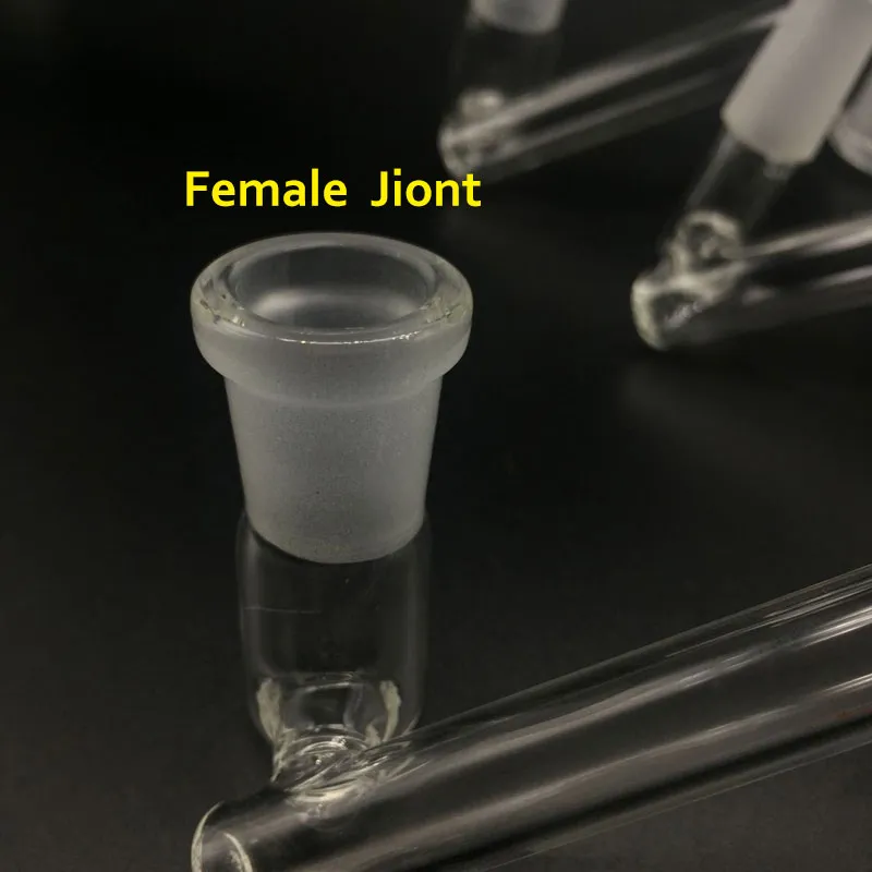 Gorąco opuszczane szkło Pyrex żeńskie samiec od 14 mm 18 mm do 14 mm 18 mm samice szklane adaptery do mocnych szklanych bongów