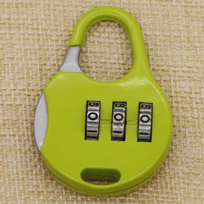 Hot 3 Digit Dial Combination Code Number Lock Padlock For Luggage Zipper Bag Backpack Handbag Suitcase Drawer ZA1350