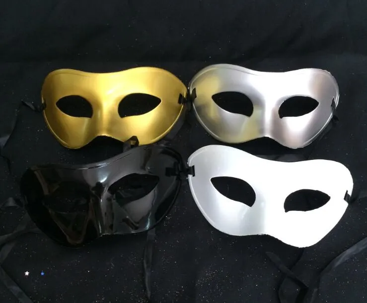 Promotie van lage 50 STKS Klassieke WomenMen Venetiaanse Half Gezichtsmasker voor Party Kostuum Bal 4 kleuren4796952